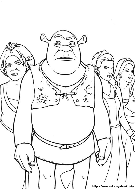 Shrek kolorowanki